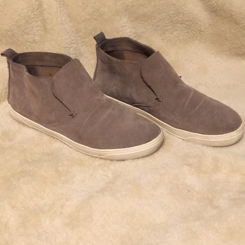 Gray Slip Ons